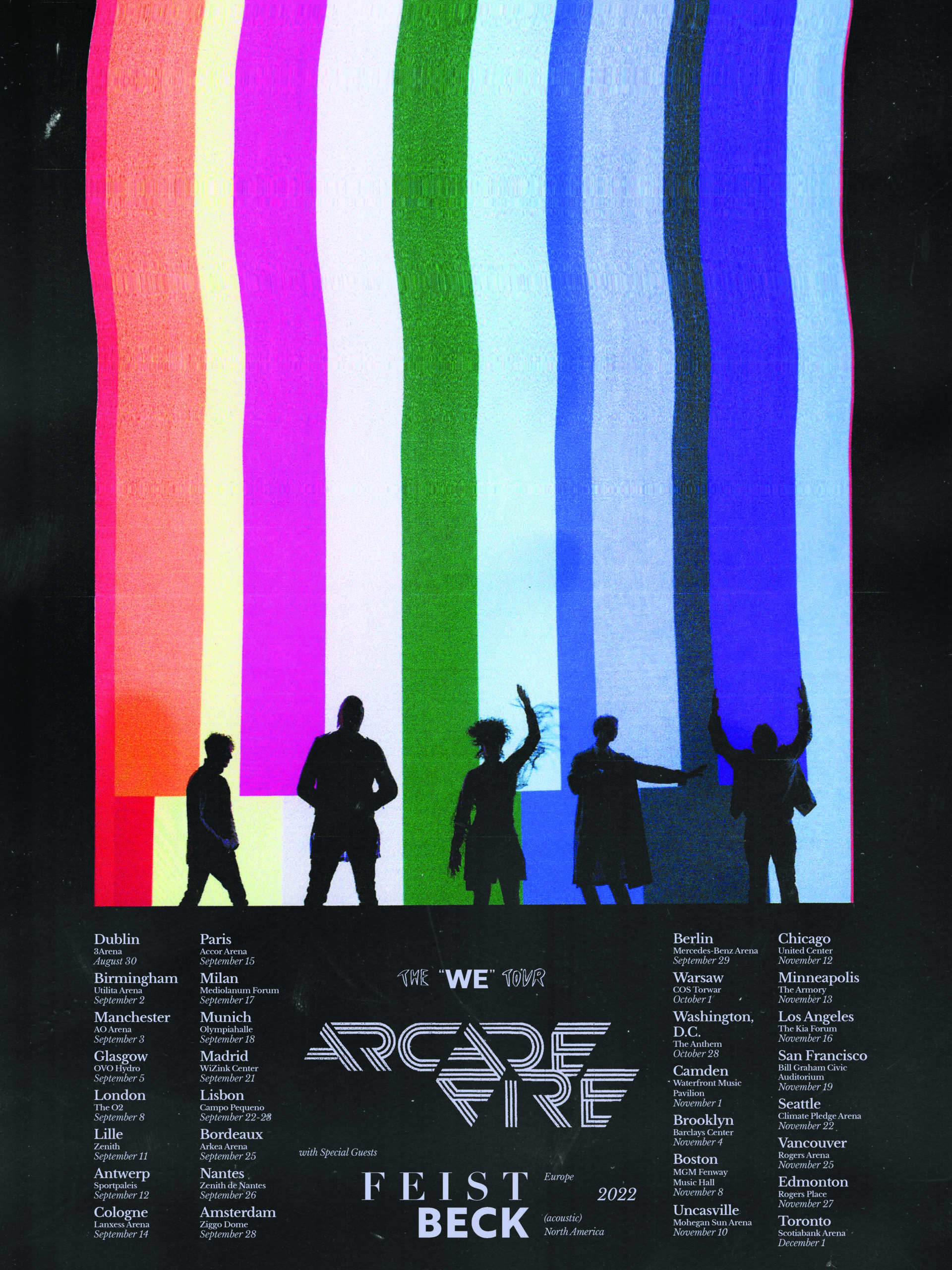 WE Tour 2022 all dates poster